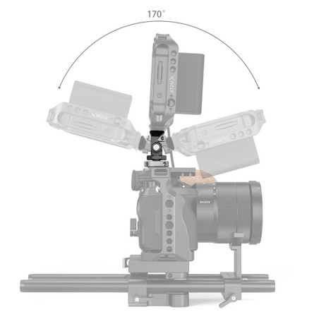 SMALLRIG 2905 Swivel and Tilt Adjustable Monitor Mount w Cold Shoe