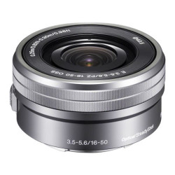 SONY Objectif SEL E PZ 16-50mm f/3.5-5.6 OSS Silver zoom motorisé Garanti 2 ans