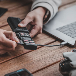 PGYTECH Étui Lecteur de Cartes haute vitesse SD Createmate Noir