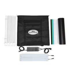 SAVAGE Tente de prise de vue LED 60 x 60 x 60cm - PC23