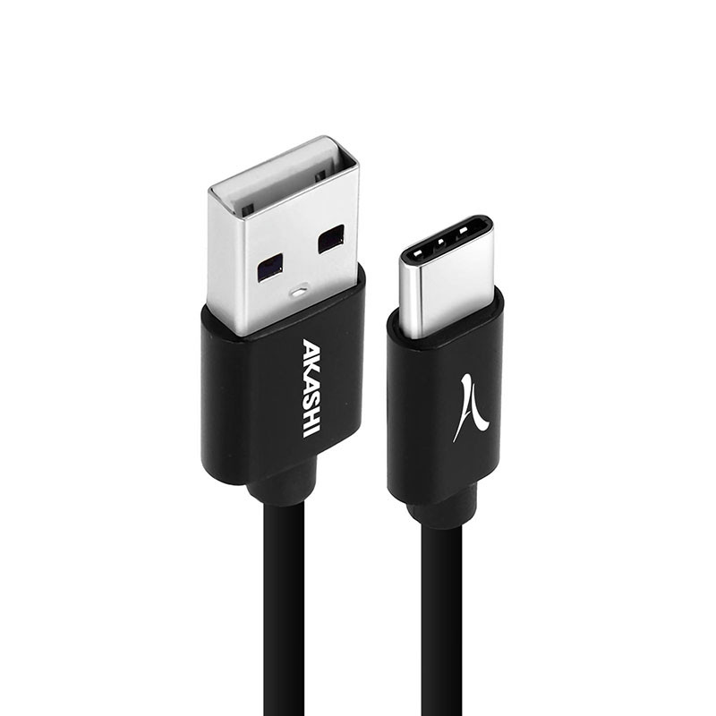 AKASHI Câble USB vers USB-C Noir