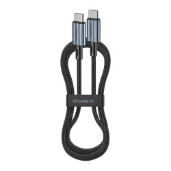 CHOETECH Câble Tressé USB-C vers USB-C PD60W Noir 1.2M