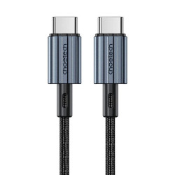 CHOETECH Câble Tressé USB-C vers USB-C PD60W Noir 1.2M