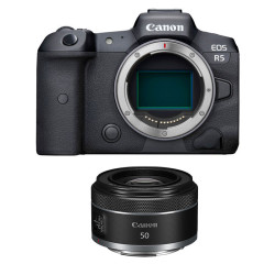 CANON EOS R5 + RF 50 mm f/1.8 STM Garanti 3 ans