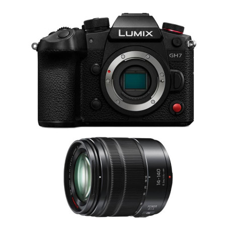 PANASONIC Hybride LUMIX GH7 Noir + Objectif G Vario 14-140mm f/3.5-5.6 ASPH Power OIS Garanti 3 ans