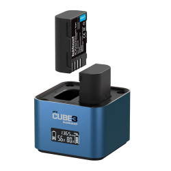 HAHNEL ProCube3 Chargeur compatible avec Panasonic DMW-BLC12. BLF19. BLJ31. BLK-22.