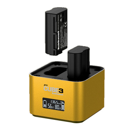 HAHNEL ProCube3 Chargeur compatible avec Nikon EN-EL14. EN-EL15c. EN-EL25