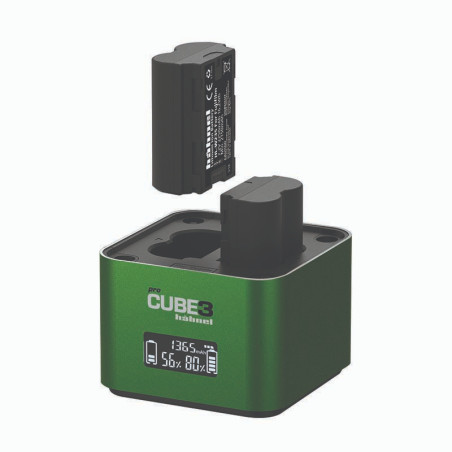 HAHNEL ProCube3 Chargeur compatible avec Fujifilm NP-W126/S. NP-W235