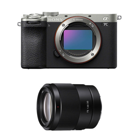 SONY Hybride ALPHA 7C II SILVER + Objectif FE 35mm f/1.8 Garanti 3 ans