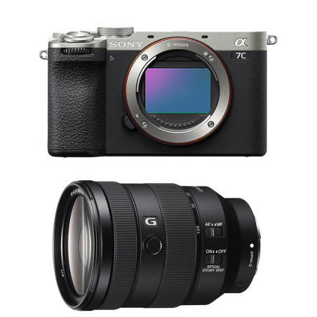 SONY Hybride ALPHA 7C II SILVER + Objectif FE 24-105 f/4 G Garanti 3 ans