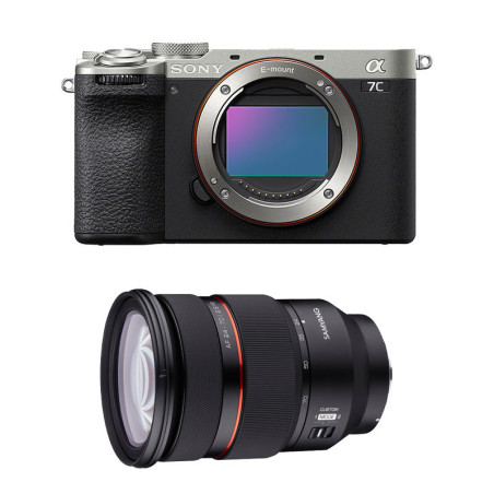 SONY Hybride ALPHA 7C II SILVER + Objectif SAMYANG AF 24-70mm f/2.8 SONY Hybride FE Garanti 3 ans