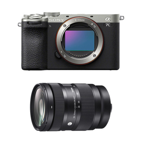 SONY Hybride ALPHA 7C II SILVER + Objectif SIGMA 28-70mm f/2.8 DG DN Contemporary Garanti 3 ans