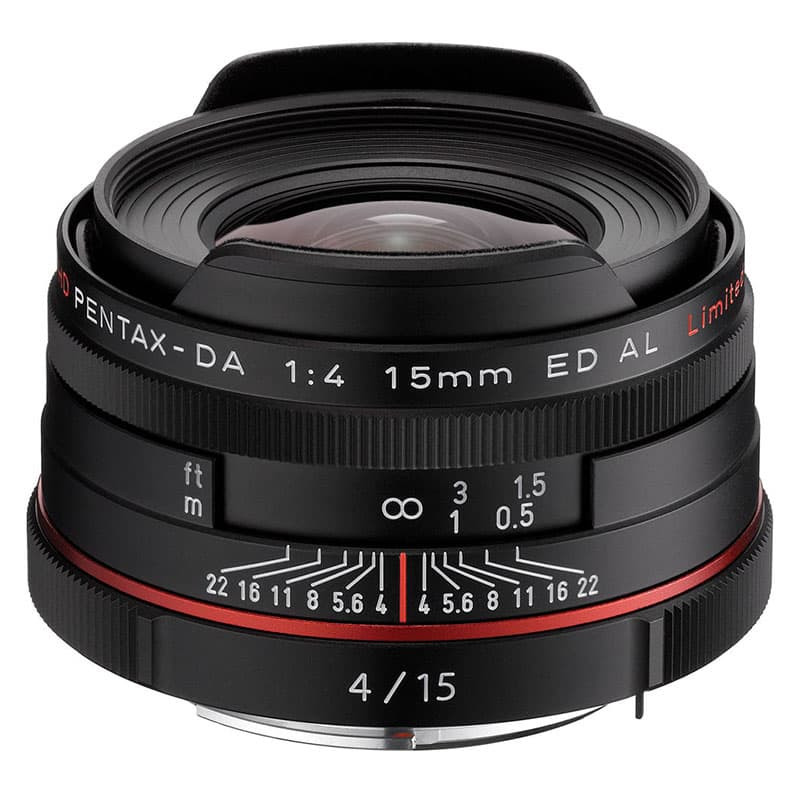 PENTAX Objectif 15mm f/4 HD ED AL Limited NOIR Garanti 2 ans