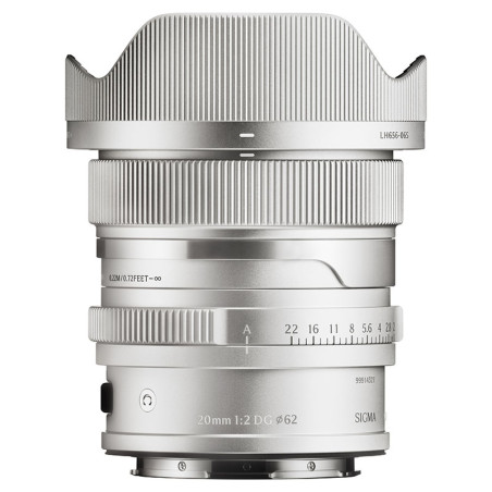 SIGMA Objectif 20mm f/2 DG Contemporary silver compatible avec monture L Garanti 3 ans