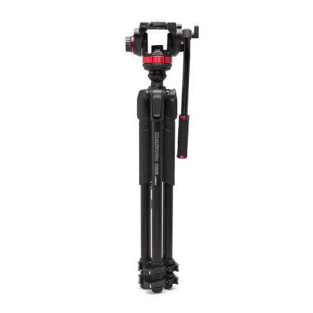 MANFROTTO Trépied vidéo en aluminium avec rotule fluide à base plate type 502 - MVK502055XPRO3V