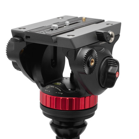 MANFROTTO Trépied vidéo en carbone avec rotule fluide à base plate type 502 - MVK502055CXPROV
