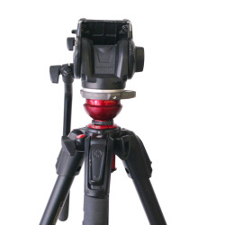 Occasion MANFROTTO Trépied 190GO+ROTULE 701HDV+COLONNE CENTRALE BOL 50mm P/190PRO - 556B