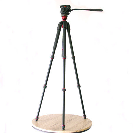 Occasion MANFROTTO Trépied 190GO+ROTULE 701HDV+COLONNE CENTRALE BOL 50mm P/190PRO - 556B