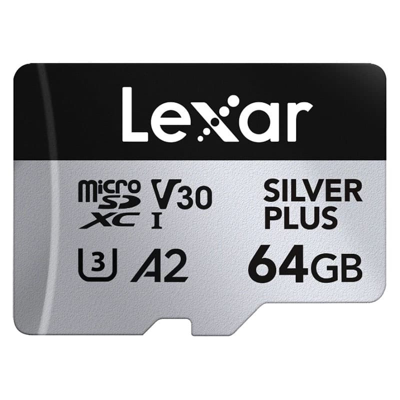 LEXAR Carte microSDXC Silver Plus UHS-1 64Go R205/W100 V30