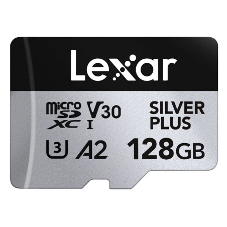 LEXAR Carte microSDXC Silver Plus UHS-1 128Go R205/W150 V30