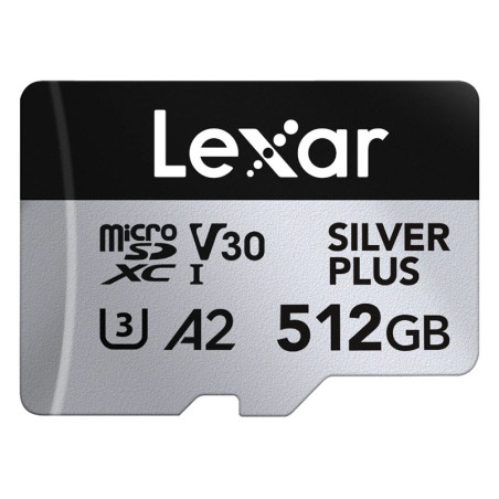 LEXAR Carte microSDXC Silver Plus UHS-1 512Go R205/W150 V30