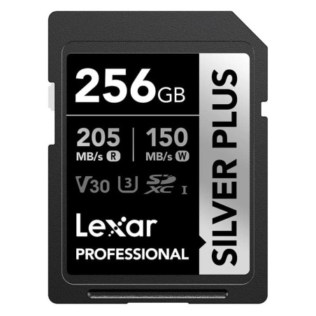 LEXAR Carte SD Silver Plus UHS-1 256Go V30 R205/W150