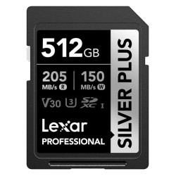 LEXAR Carte SD Silver Plus UHS-1 512Go V30 R205/W150