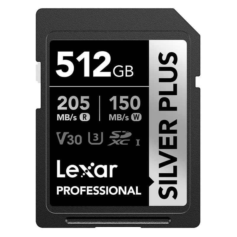 LEXAR Carte SD Silver Plus UHS-1 512Go V30 R205/W150