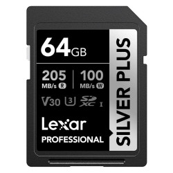 LEXAR Carte SD Silver Plus UHS-1 64Go V30 R205/W100