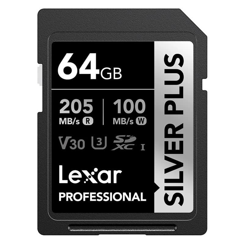 LEXAR Carte SD Silver Plus UHS-1 64Go V30 R205/W100