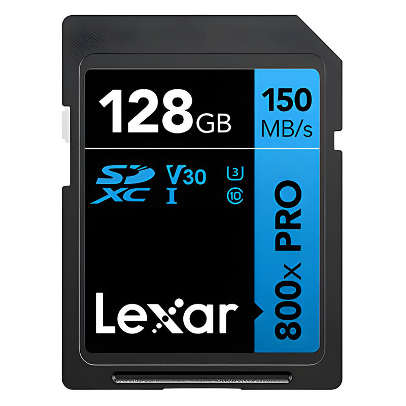 LEXAR Carte SDXC 800x PRO Blue Series 128Go UHS-1 V30 - Read 150