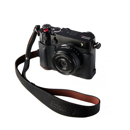 SMALLRIG Étui de protection en cuir noir pour Fujifilm GFX100RF