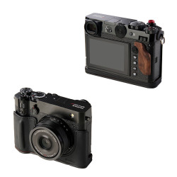 SMALLRIG Étui de protection en cuir noir pour Fujifilm GFX100RF