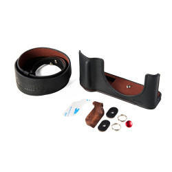 SMALLRIG Étui de protection en cuir noir pour Fujifilm GFX100RF