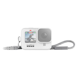 GOPRO Housse et cordon blanc pour HERO11 Black. HERO10 Black. HERO9 Black