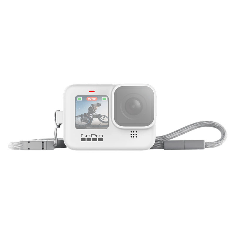 GOPRO Housse et cordon blanc pour HERO11 Black. HERO10 Black. HERO9 Black