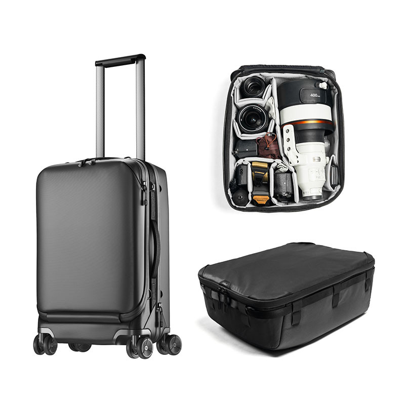 PEAK DESIGN Pro Creator Bundle Valise Roller Pro Noir + Camera Cube XL