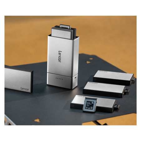 LEXAR Workflow Go Portable Back-up housing with 2 Module bay (Workflow readers/SSD)