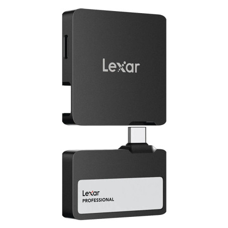 LEXAR Disque dur Portable Go SSD SL400 2To Hub noir inclus