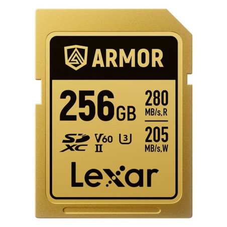 LEXAR Carte SDXC Pro Gold Series ARMOR UHS-II 256Go IP68 R280/W205
