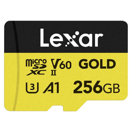 LEXAR Carte microSDXC Gold Series UHS-II 256Go V60