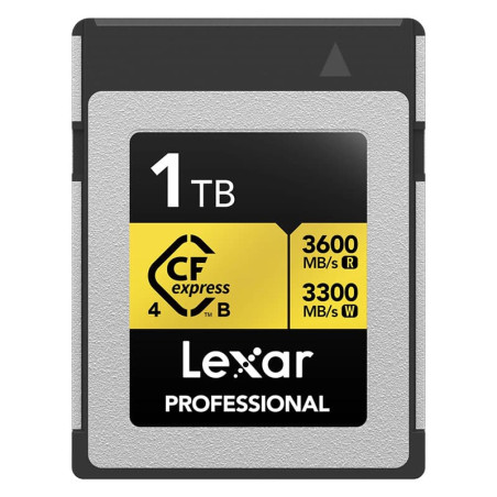 LEXAR Carte CFexpress PRO Type B Gold 4.0 series 1To R3600/W3300