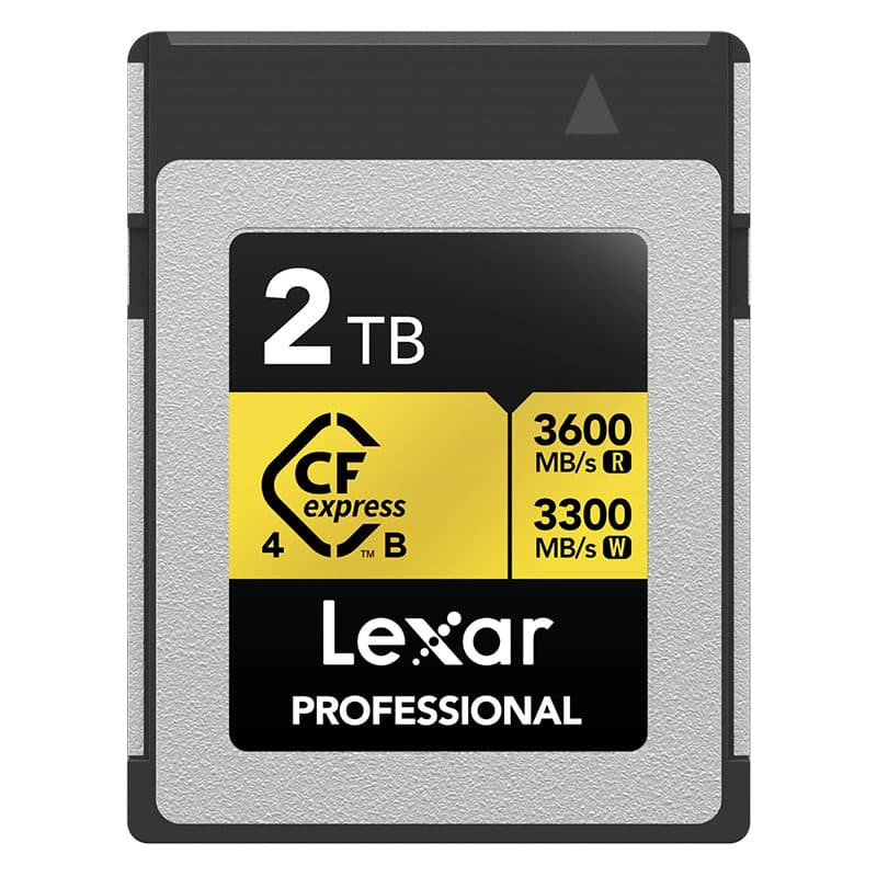 LEXAR Carte CFexpress Pro Gold Type B 4.0 Series 2To 3600R/3300W 