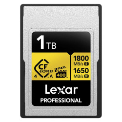 LEXAR Carte CFexpress PRO Type A Gold 4.0 Series 1To R1800/W1650