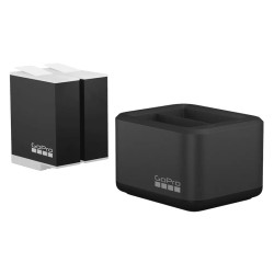 GOPRO Chargeur de batterie double + Enduro pour HERO12 Black. HERO11 Black. HERO10 Black. HERO9 Black