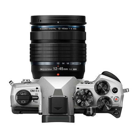 OM SYSTEM OM-5 II Silver + ED 12-45 f/4 PRO Garanti 3 ans