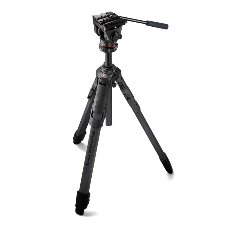 MANFROTTO ONE Trépied Hybride Carbone + Rotule fluide 500X - MKONEC-500X