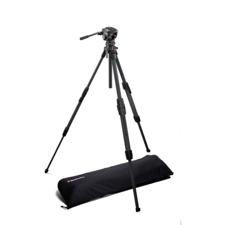 MANFROTTO ONE Trépied Hybride Carbone + Rotule fluide 500X - MKONEC-500X