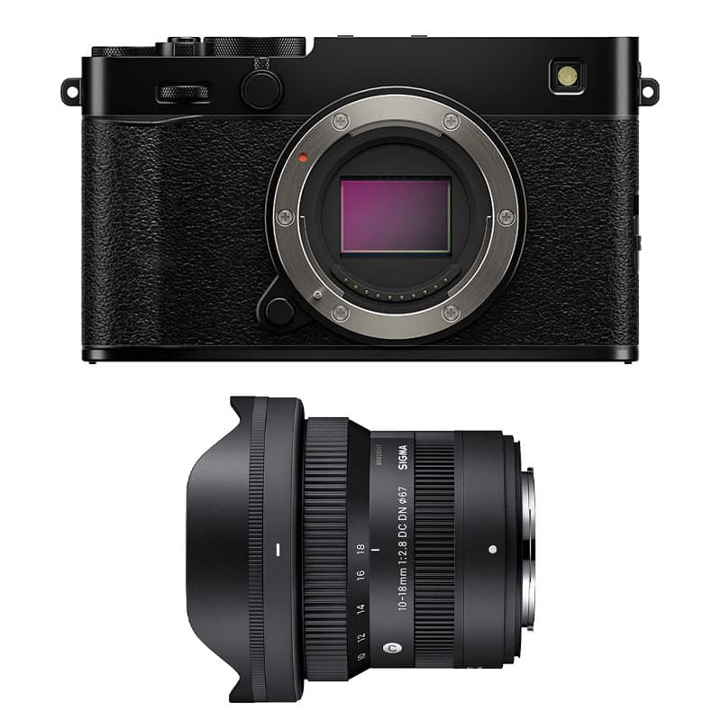 FUJIFILM X-E5 Noir + SIGMA 10-18mm f/2.8 Garanti 3 ans