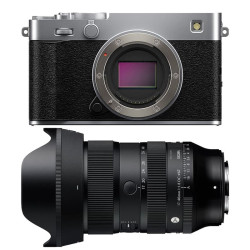 FUJIFILM X-E5 Silver + SIGMA 17-40mm f/1.8 Garanti 3 ans